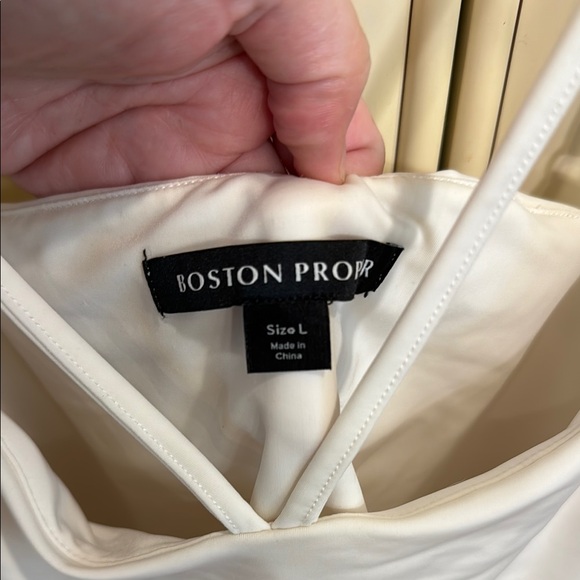 Boston Proper White Double Strap Camisole - Picture 2 of 7